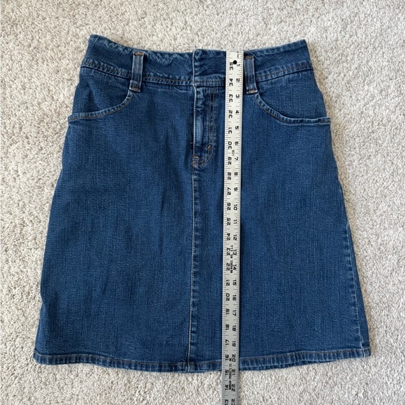 Levi's Blue Jean Denim A-Line Knee Length Skirt - Picture 6 of 6